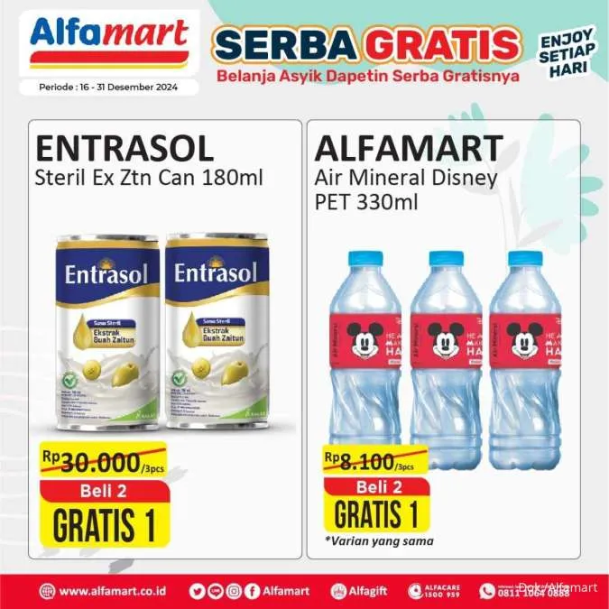 Promo Alfamart Serba Gratis Periode 16-31 Desember 2024