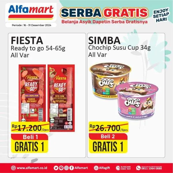 Promo Alfamart Serba Gratis Periode 16-31 Desember 2024