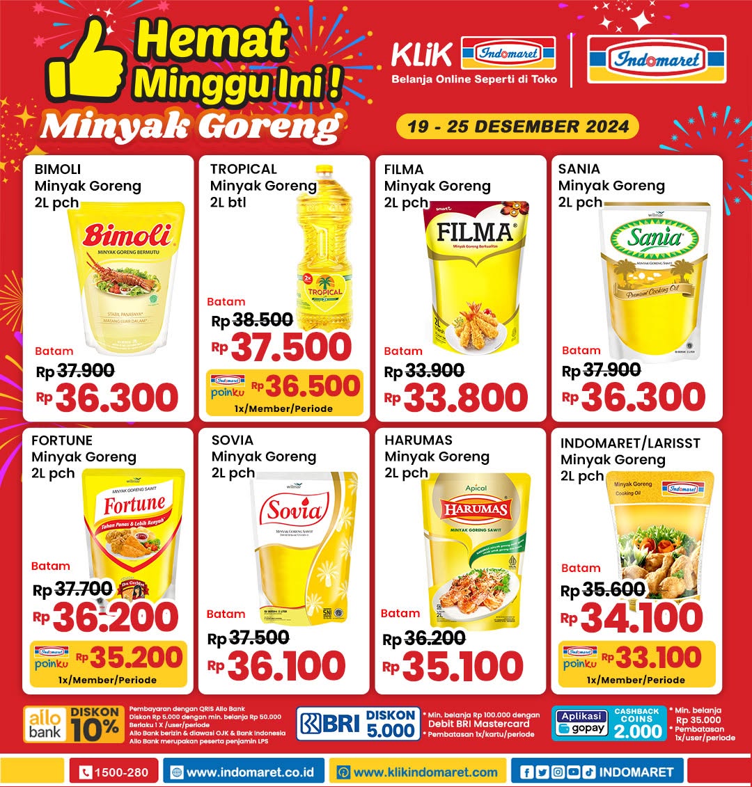 Promo Indomaret Minyak Murah Periode 19-25 Desember 2024