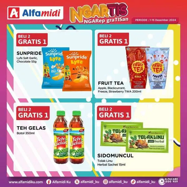 Promo Alfamidi Ngartis (Ngarep Gratisan) Periode 1-15 Desember 2024