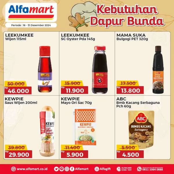 Promo Alfamart Kebutuhan Dapur Periode 16-31 Desember 2024