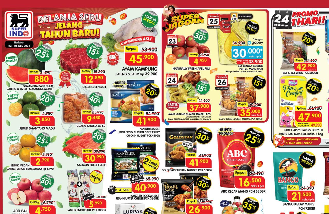 Promo Superindo Weekday 23-26 Desember 2024