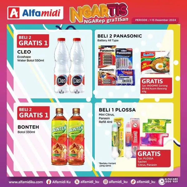 Promo Alfamidi Ngartis (Ngarep Gratisan) Periode 1-15 Desember 2024