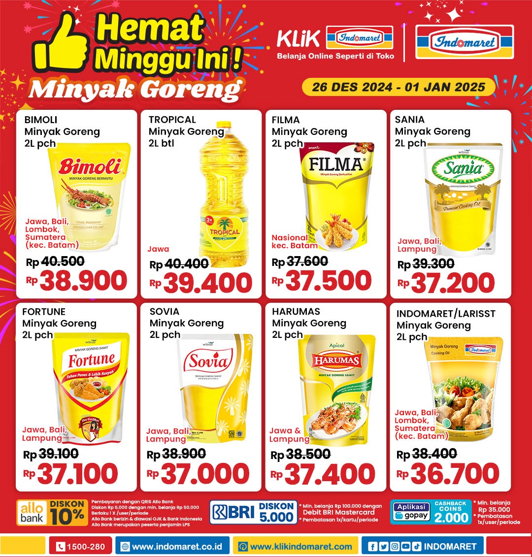 Promo Minyak Goreng Indomaret Hemat Minggu Ini 26 Desember 2024-1 Januari 2025