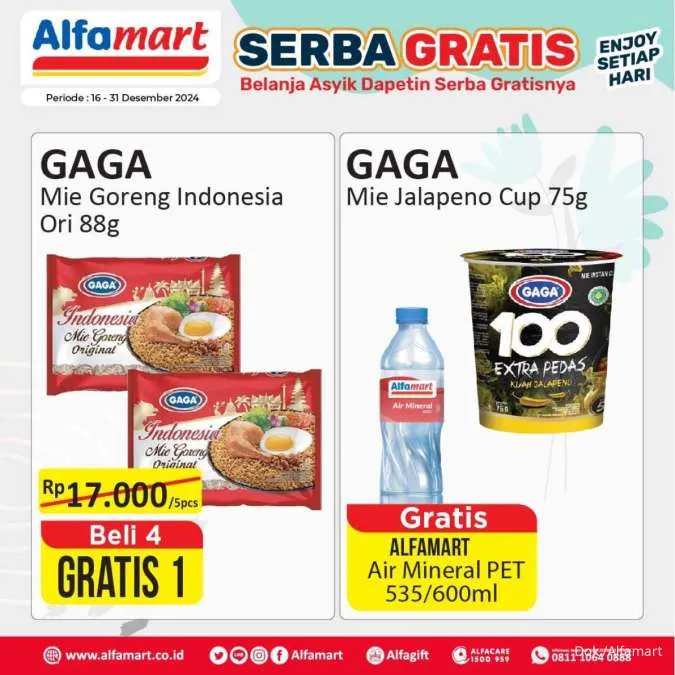 Promo Alfamart Serba Gratis Periode 16-31 Desember 2024