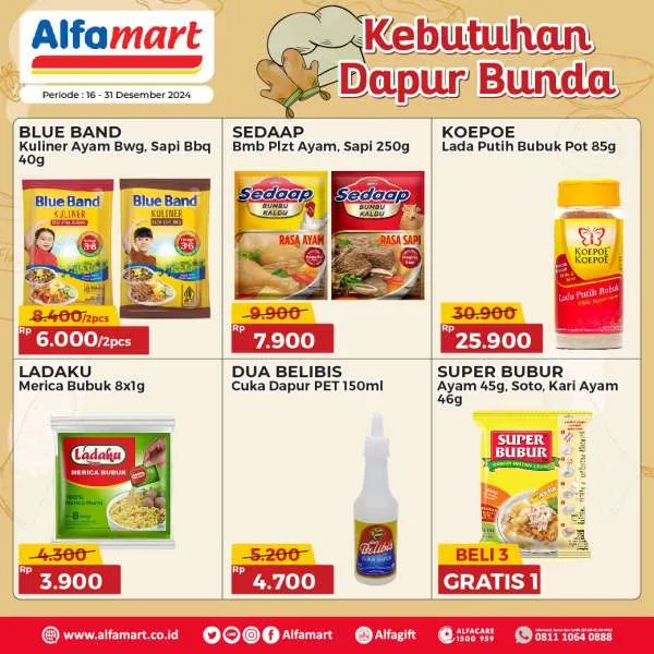 Promo Alfamart Kebutuhan Dapur Periode 16-31 Desember 2024