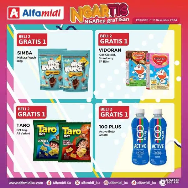 Promo Alfamidi Ngartis (Ngarep Gratisan) Periode 1-15 Desember 2024