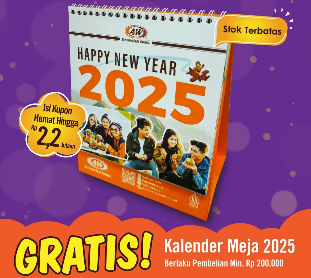 Promo AW Restoran Kalender Meja 2025