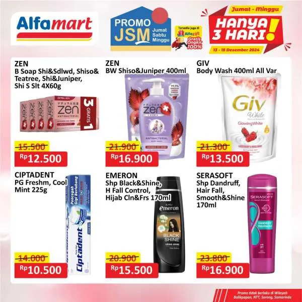 Promo JSM Alfamart Periode 13-15 Desember 2024