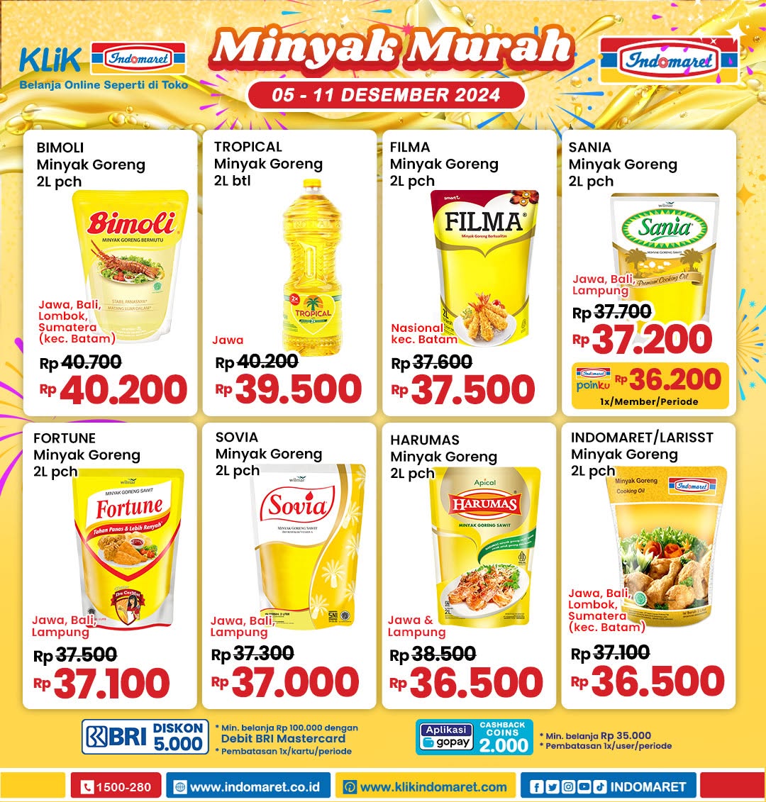 Promo Indomaret Minyak Murah Periode 5-11 Desember 2024