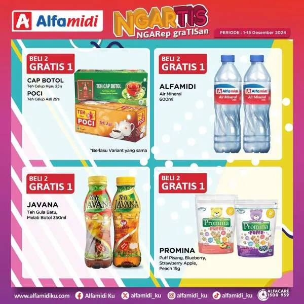 Promo Alfamidi Ngartis (Ngarep Gratisan) Periode 1-15 Desember 2024