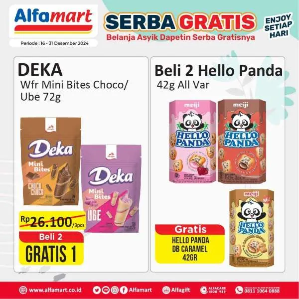 Promo Alfamart Serba Gratis Periode 16-31 Desember 2024