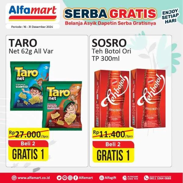 Promo Alfamart Serba Gratis Periode 16-31 Desember 2024