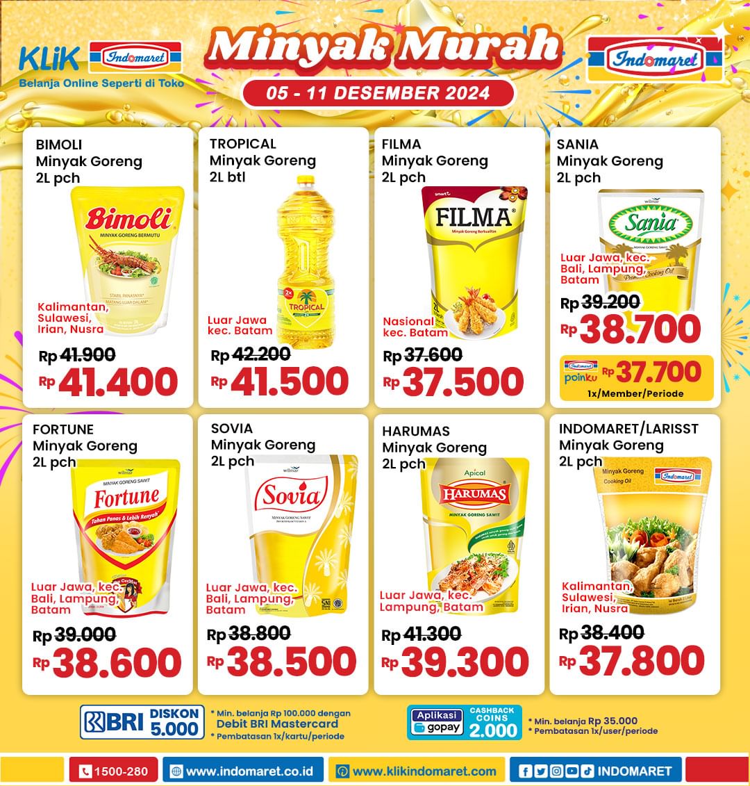 Promo Indomaret Minyak Murah Periode 5-11 Desember 2024