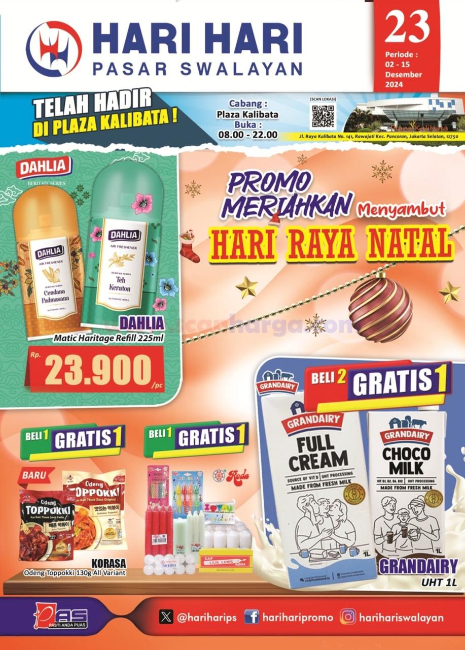 Katalog Promo Hari Hari Swalayan 2 - 15 Desember 2024