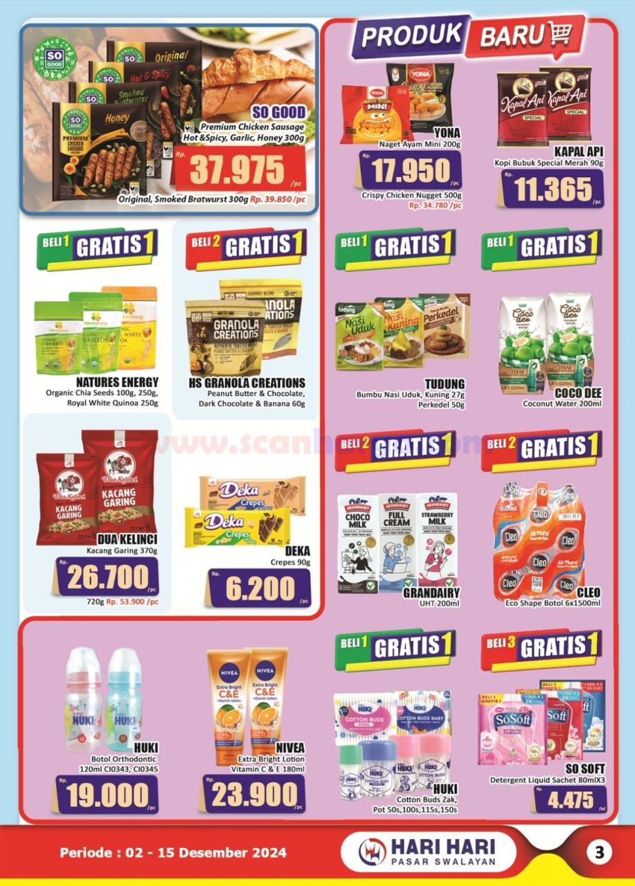 Katalog Promo Hari Hari Swalayan 2 - 15 Desember 2024 3