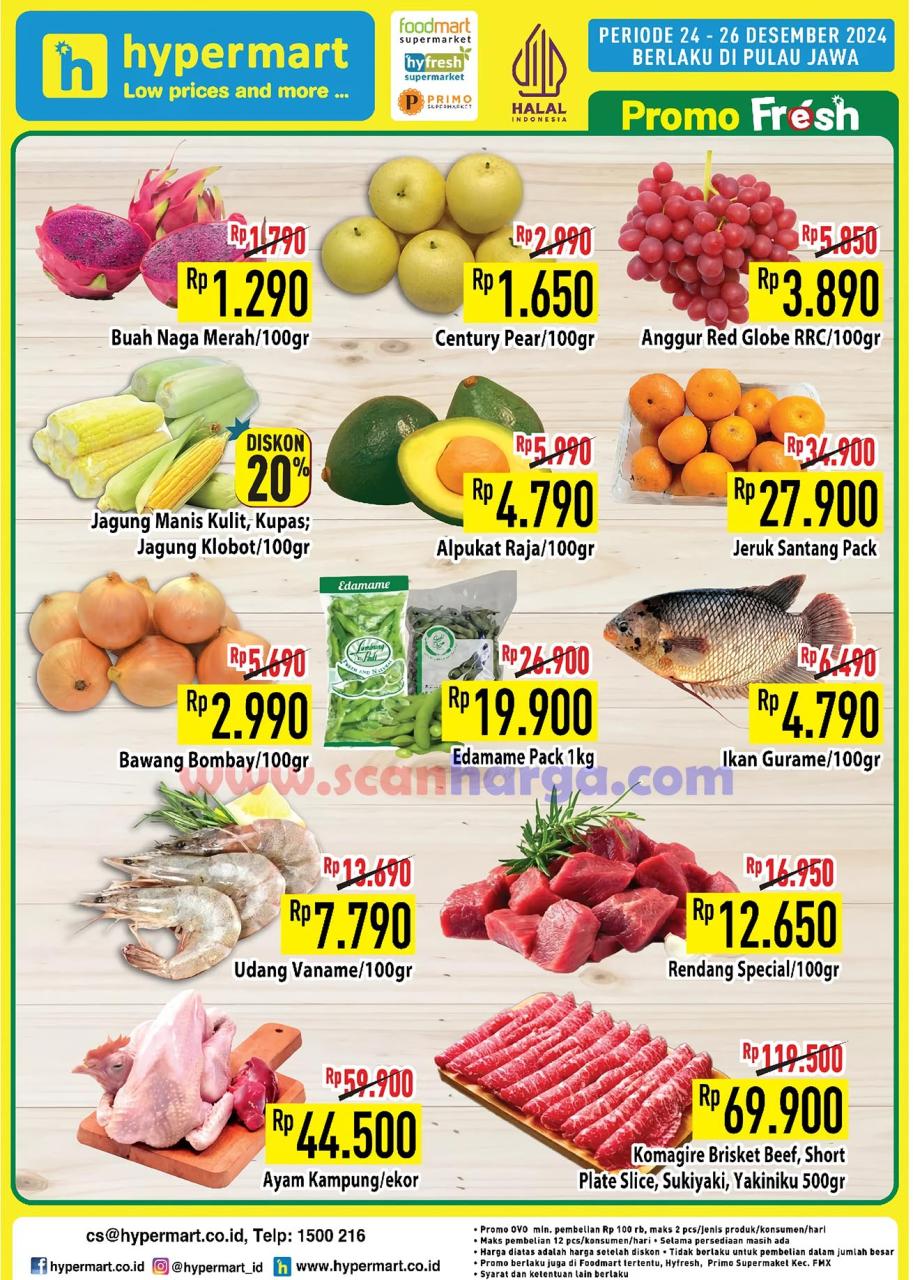 Katalog Promo Hypermart Weekday Terbaru 24 - 26 Desember 2024