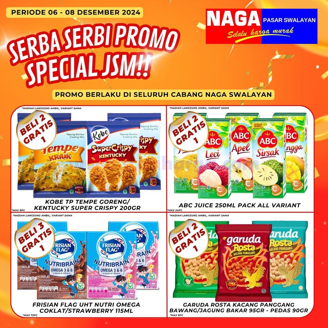 Katalog Promo JSM Naga Swalayan 6 - 8 Desember 2024