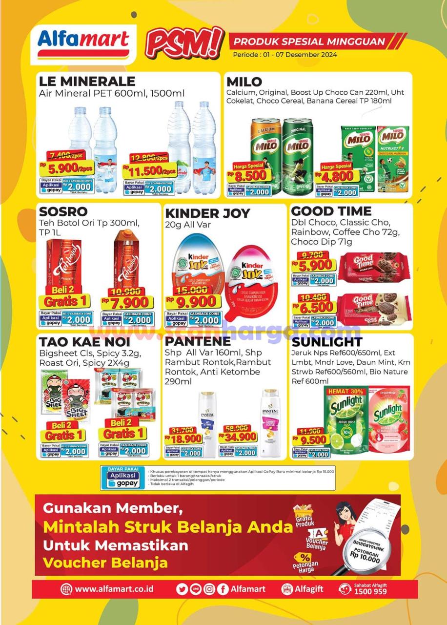 Katalog Promo PSM Alfamart Periode 1 - 7 Desember 2024