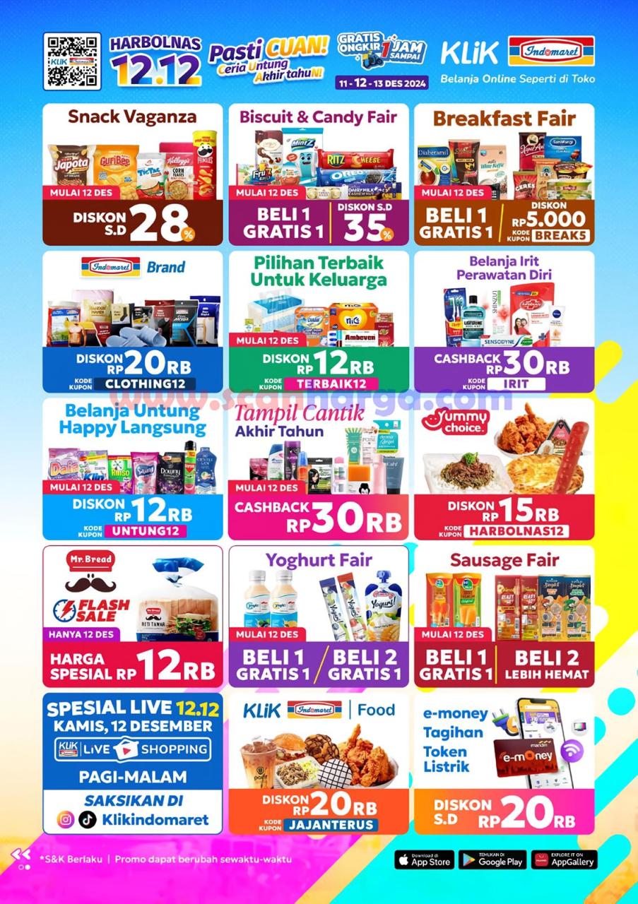 Promo 12.12 Indomaret Spesial Harbolnas 11 - 13 Desember 2024 2