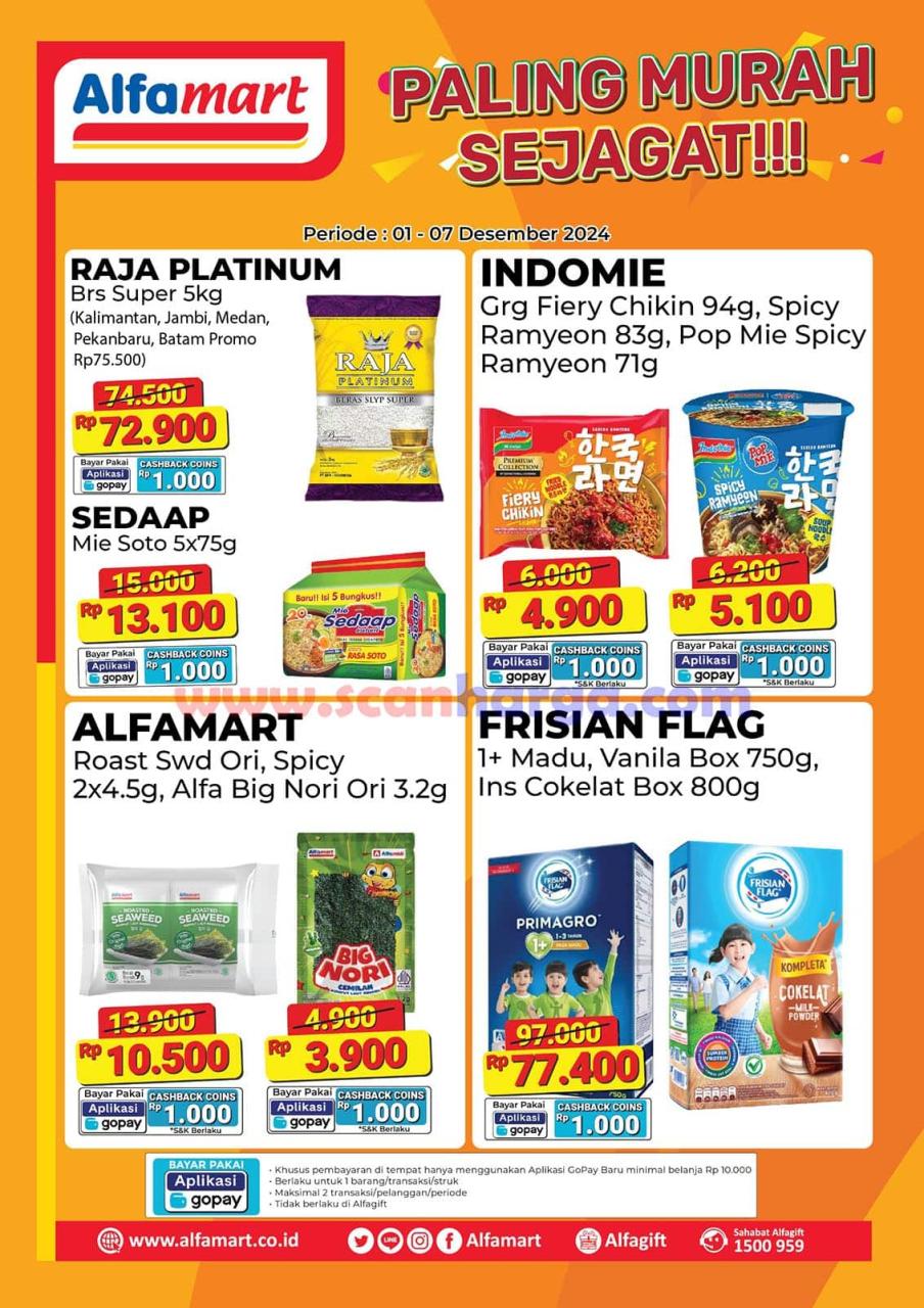 Promo Alfamart Paling Murah Sejagat Periode 1 - 7 Desember 2024 1