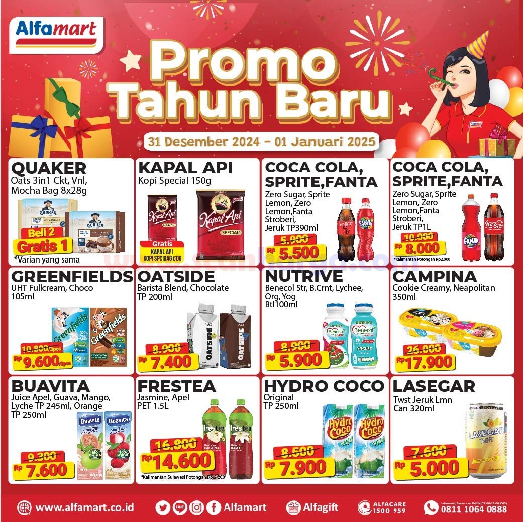 Promo Alfamart Spesial Tahun Baru 31 Desember 2024 - 1 Januari 2025