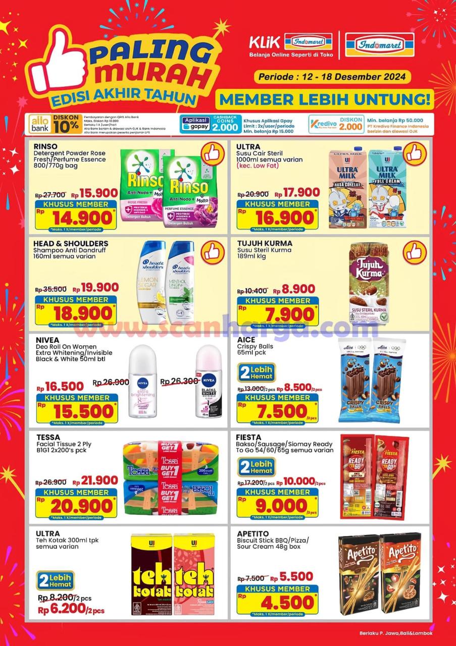 Promo Indomaret Paling Murah 12 - 18 Desember 2024