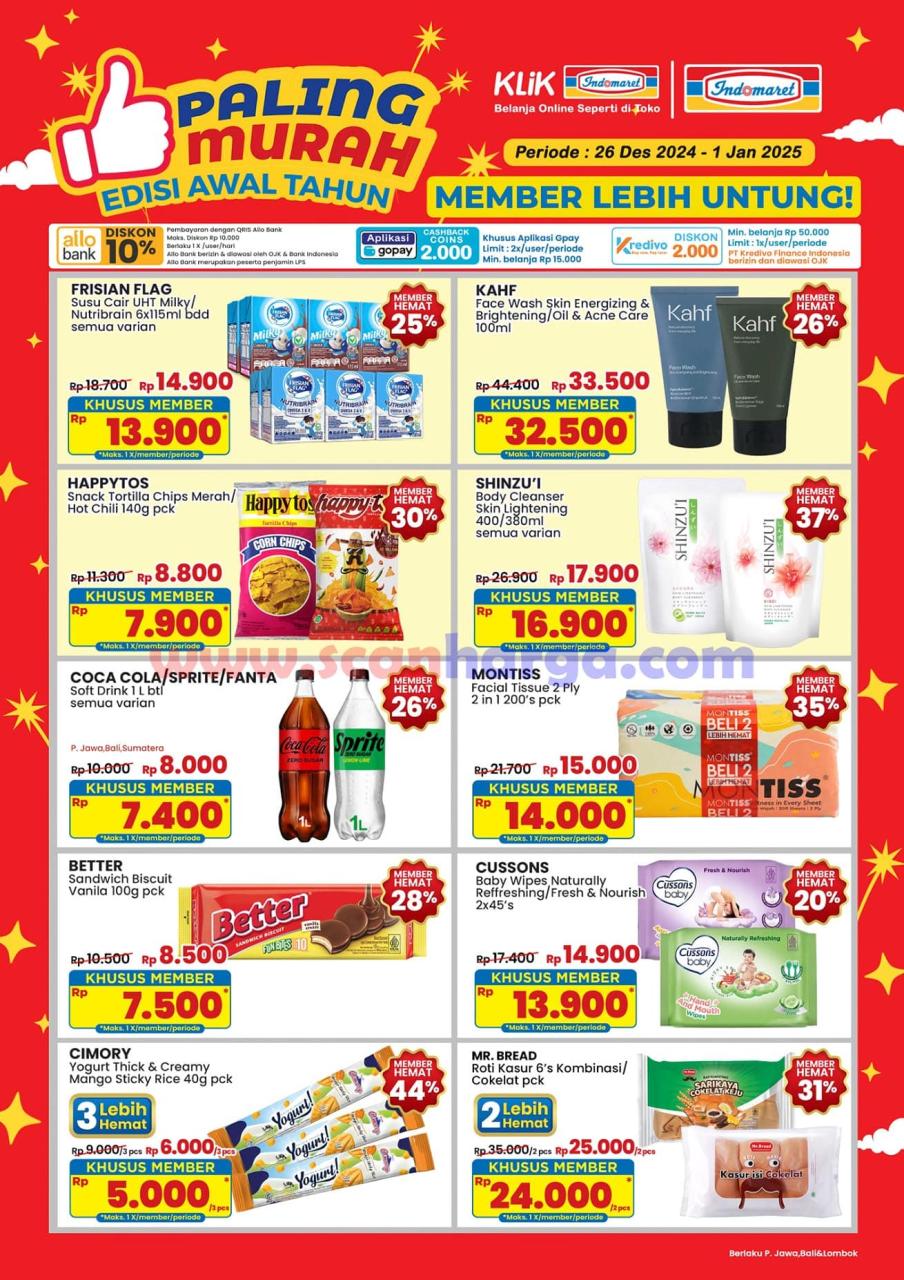 Promo Indomaret Paling Murah 26 Desember 2024 - 1 Januari 2025