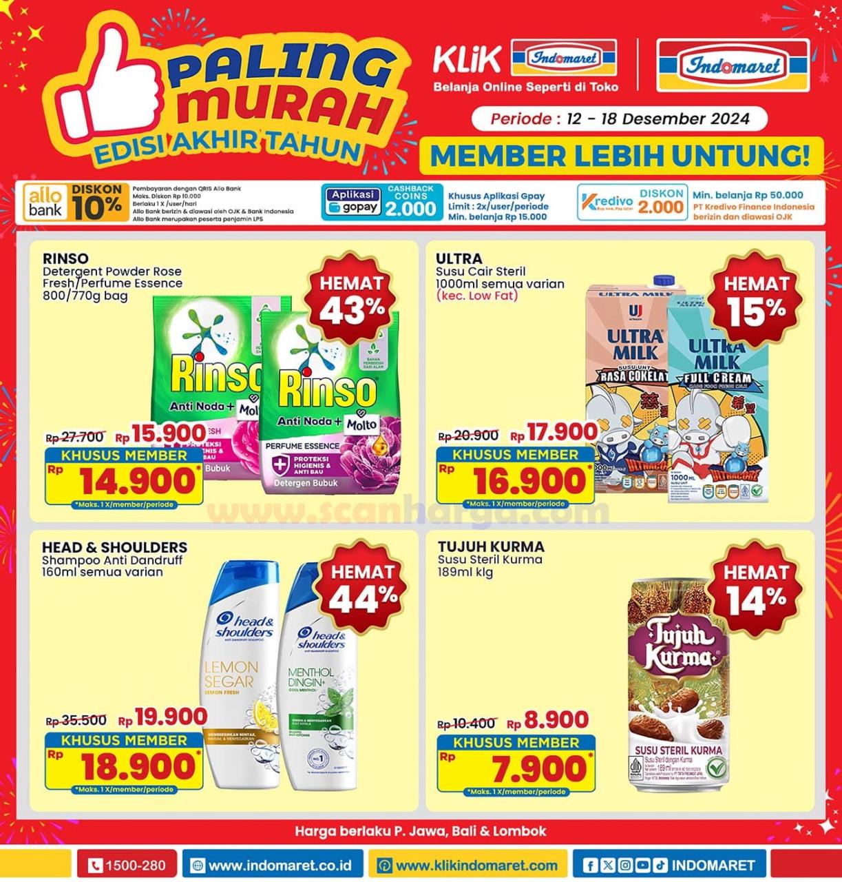 Promo Indomaret Paling Murah Periode 12 - 18 Desember 2024 1