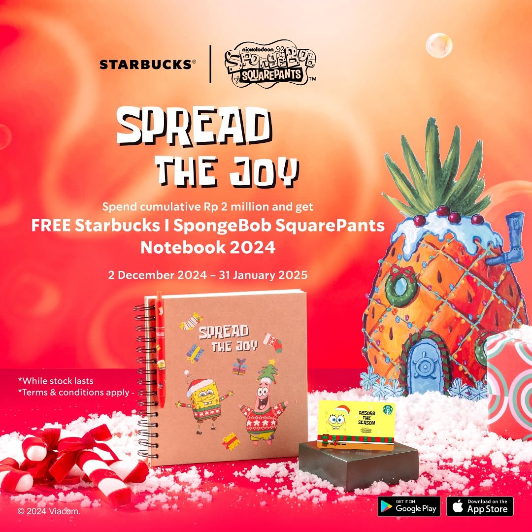 Promo STARBUCKS GRATIS Notebook SpongeBob SquarePants 6