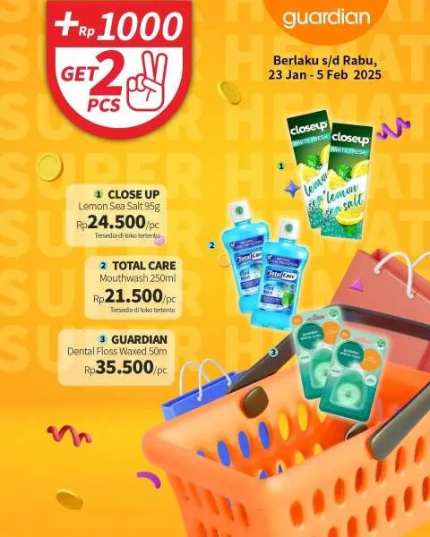 Promo Guardian Super Hemat Periode 23 Januari-5 Februari 2025