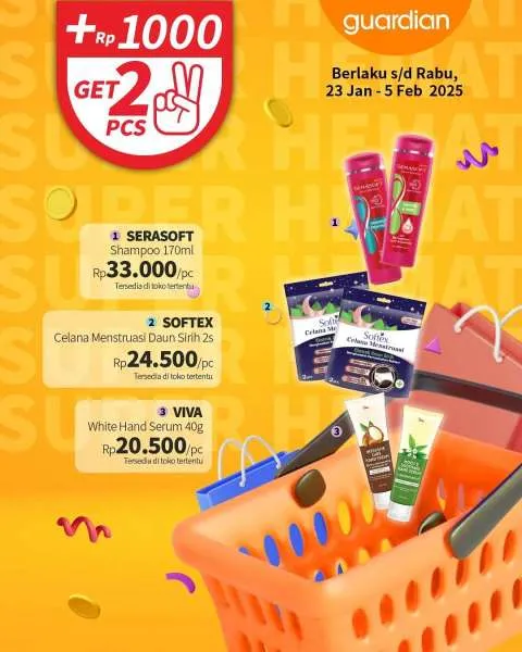 Promo Guardian Super Hemat Periode 23 Januari-5 Februari 2025