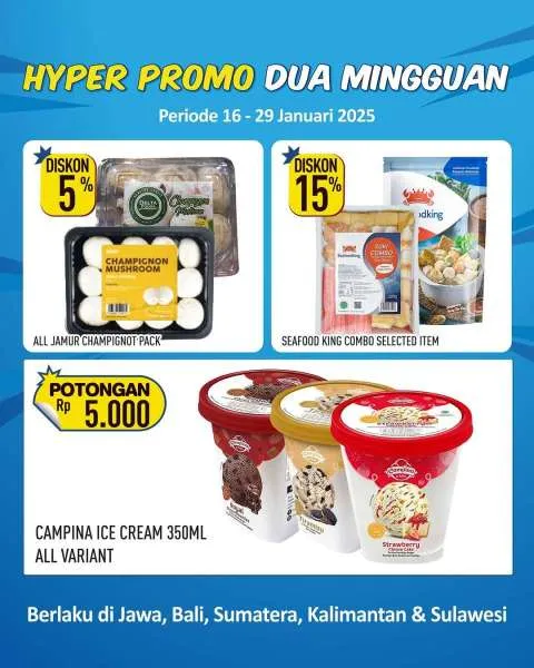 Promo Hypermart Dua Mingguan Periode 16-29 Januari 2025