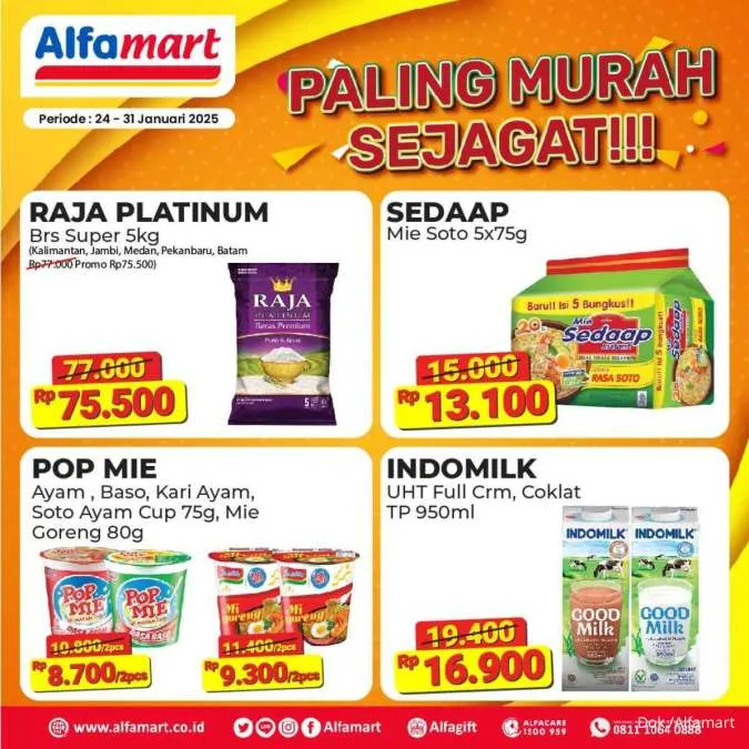 Promo Alfamart Paling Murah Sejagat Periode 24-31 Januari 2025