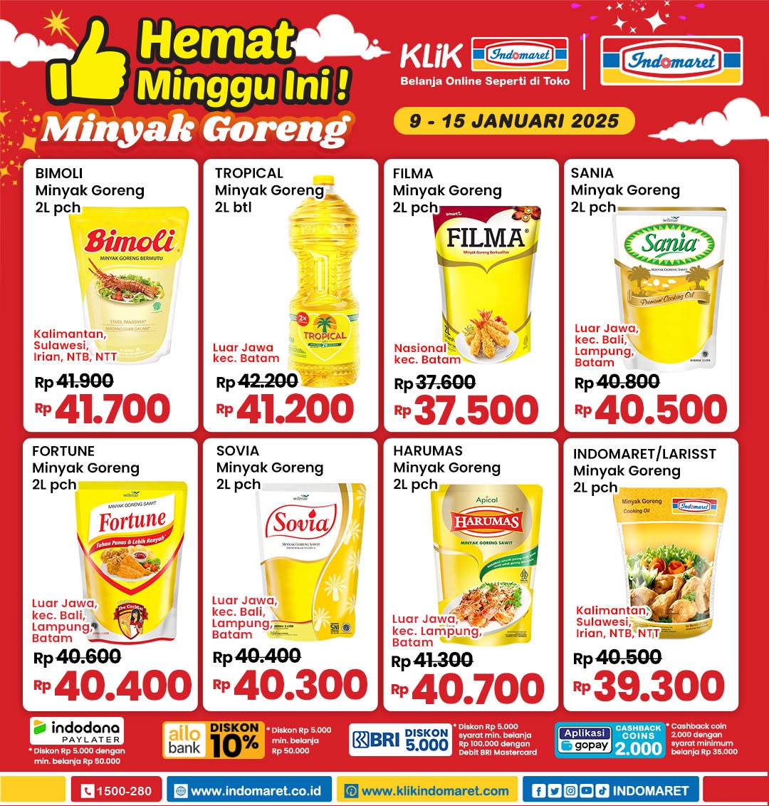 Promo Indomaret Minyak Murah Periode 9-15 Januari 2025