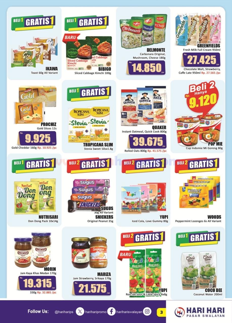 Katalog Promo Hari Hari Swalayan 16 - 31 Januari 2025 3