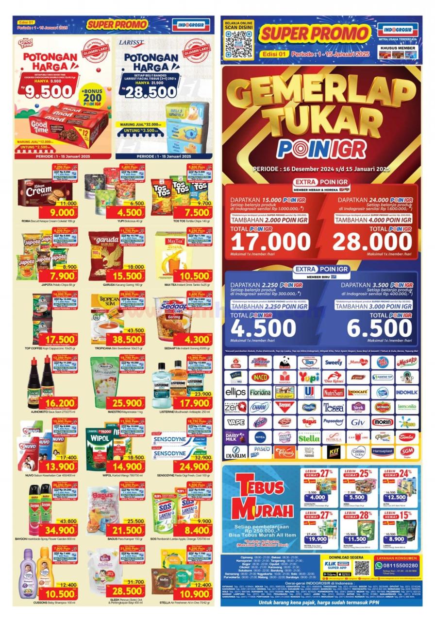 Katalog Indogrosir Super Promo 1 - 15 Januari 2025 1