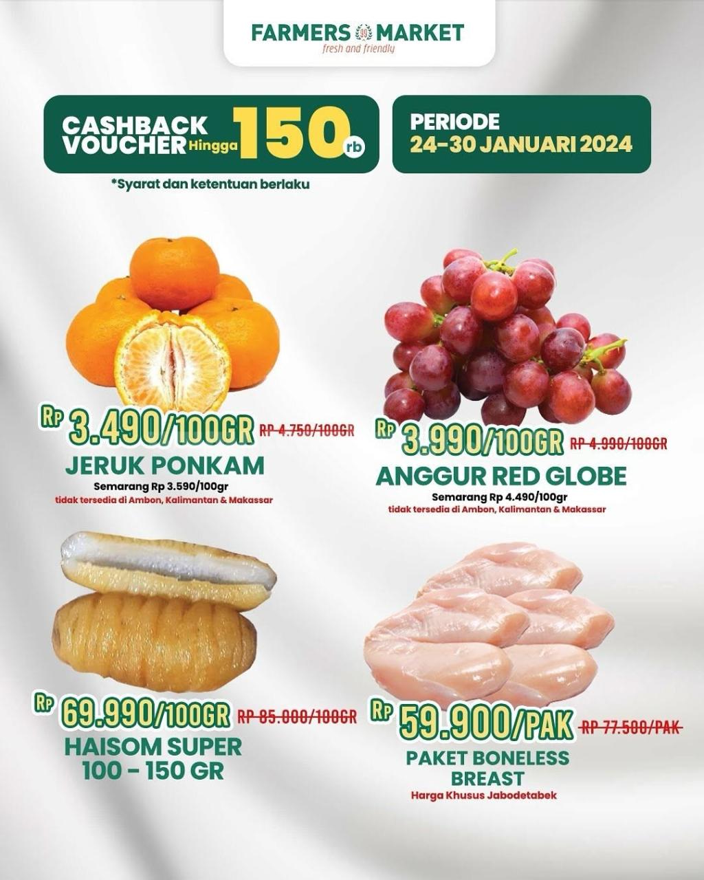 Katalog Promo JSM Farmers Market Weekend Terbaru 24 - 30 Januari 2025 2