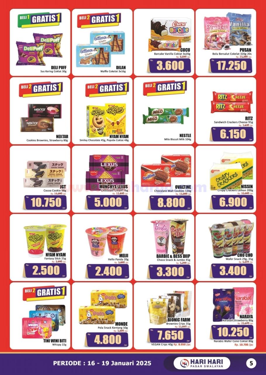 Katalog Promo JSM Hari Hari Swalayan 16 - 19 Januari 2025 5