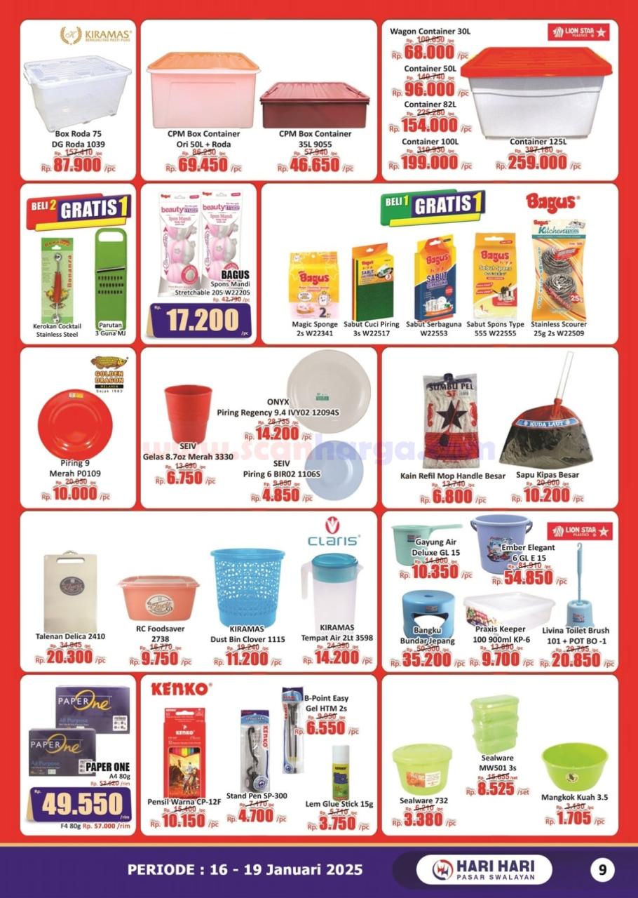 Katalog Promo JSM Hari Hari Swalayan 16 - 19 Januari 2025 9