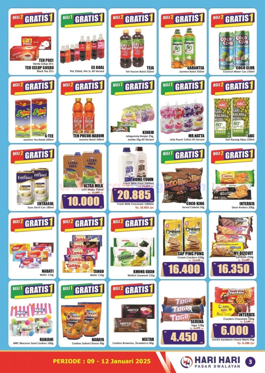 Katalog Promo JSM Hari Hari Swalayan 9 - 12 Januari 2025 3