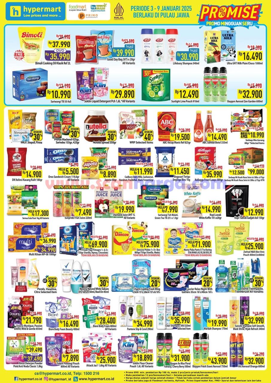 Katalog Promo JSM Hypermart Weekend Terbaru 3 - 9 Januari 2025 1