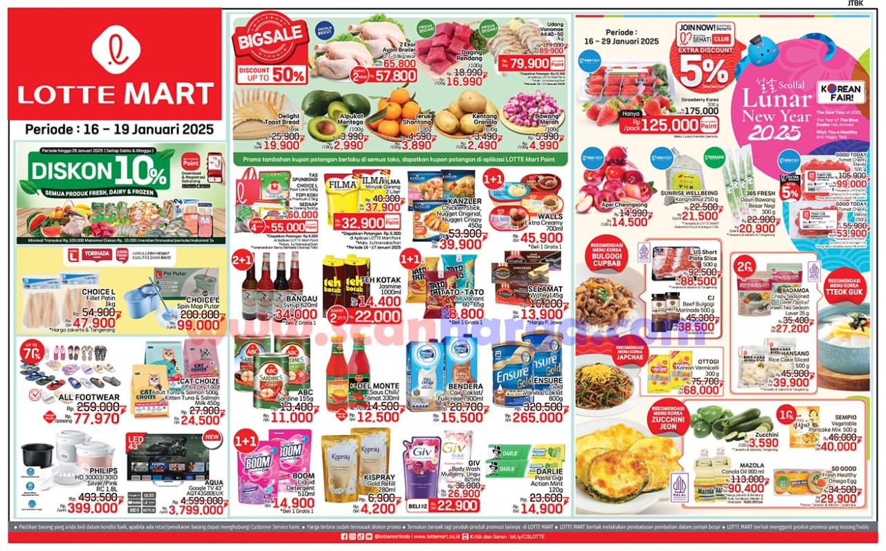 Katalog Promo JSM Lottemart Weekend Terbaru 16 - 19 Januari 2025