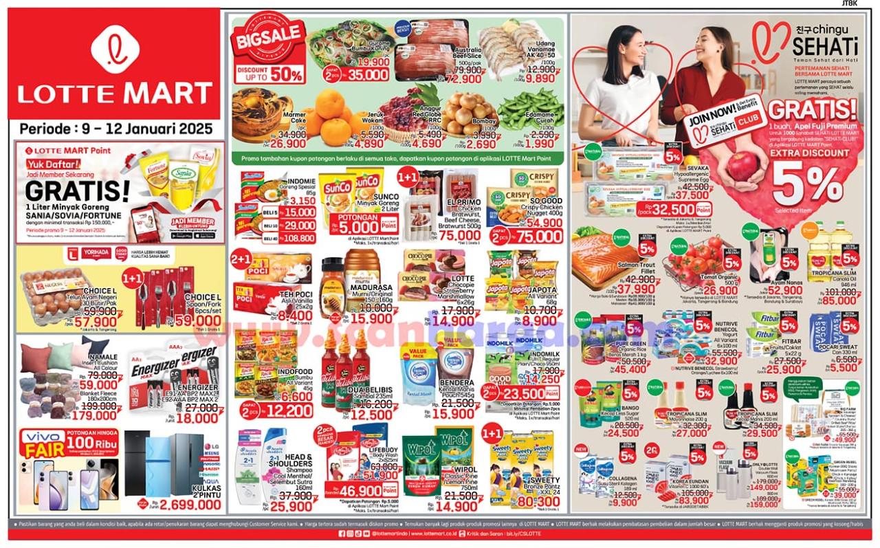 Katalog Promo JSM Lottemart Weekend Terbaru 9 - 12 Januari 2025