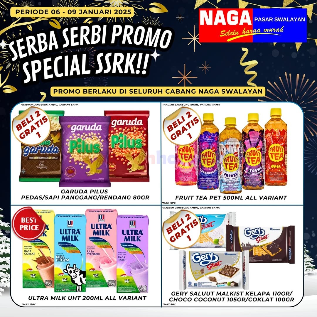 Katalog Promo Naga Swalayan Weekday 6 - 9 Januari 2025