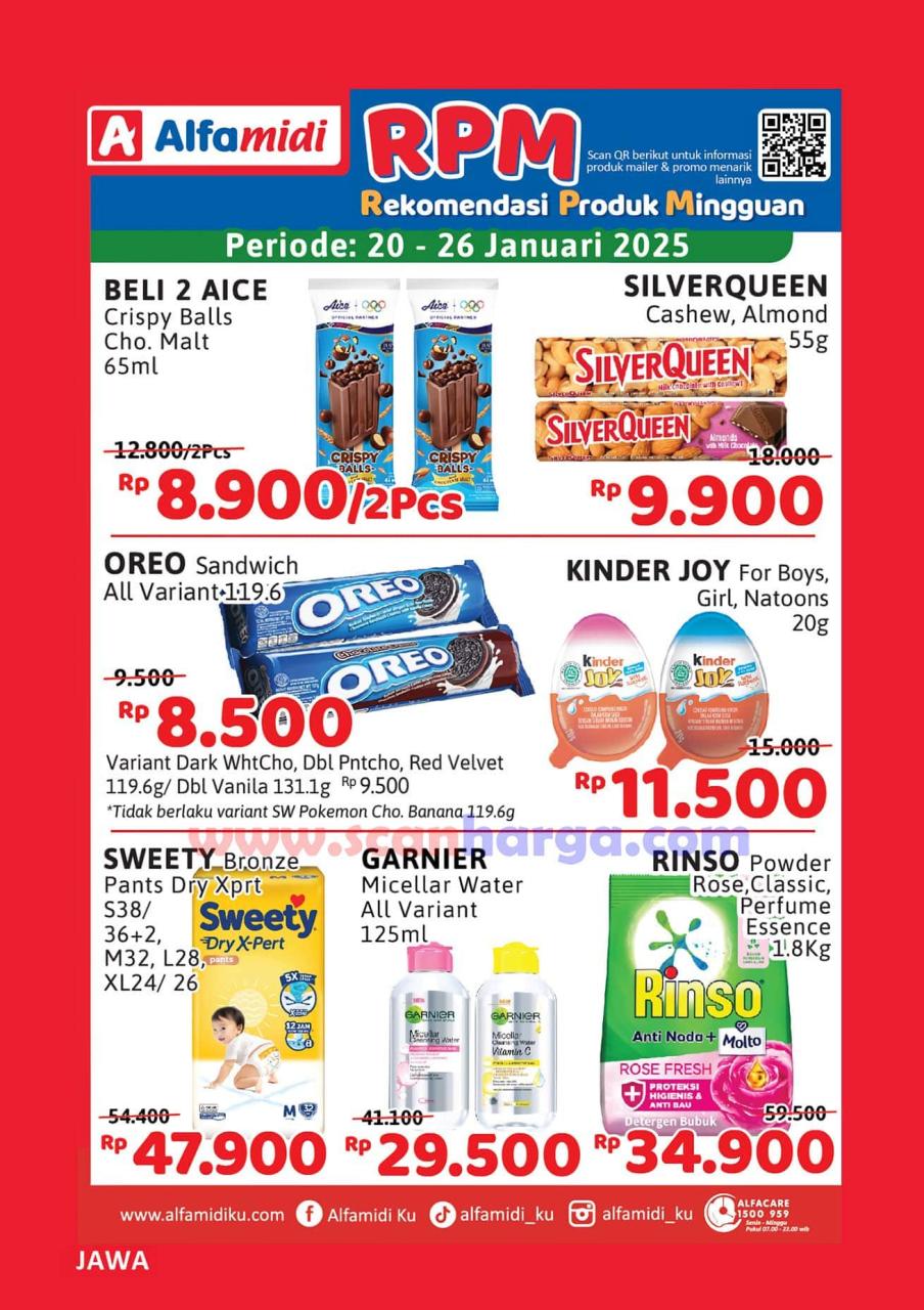 Promo ALFAMIDI RPM Periode 20 - 26 Januari 2025