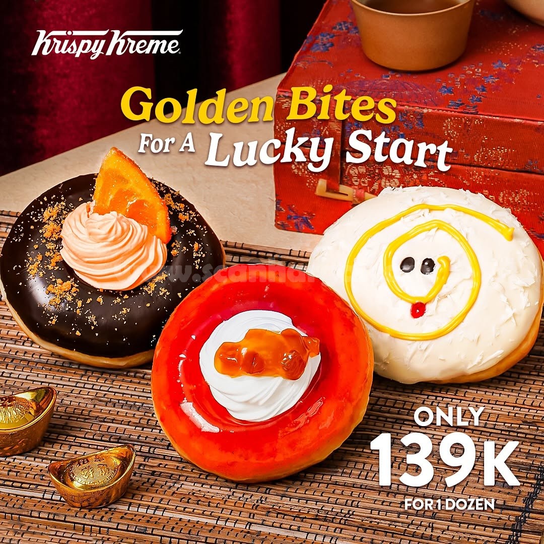 Promo Krispy Kreme Chinese New Year - Donat Edisi Spesial Imlek Rp. 139.000