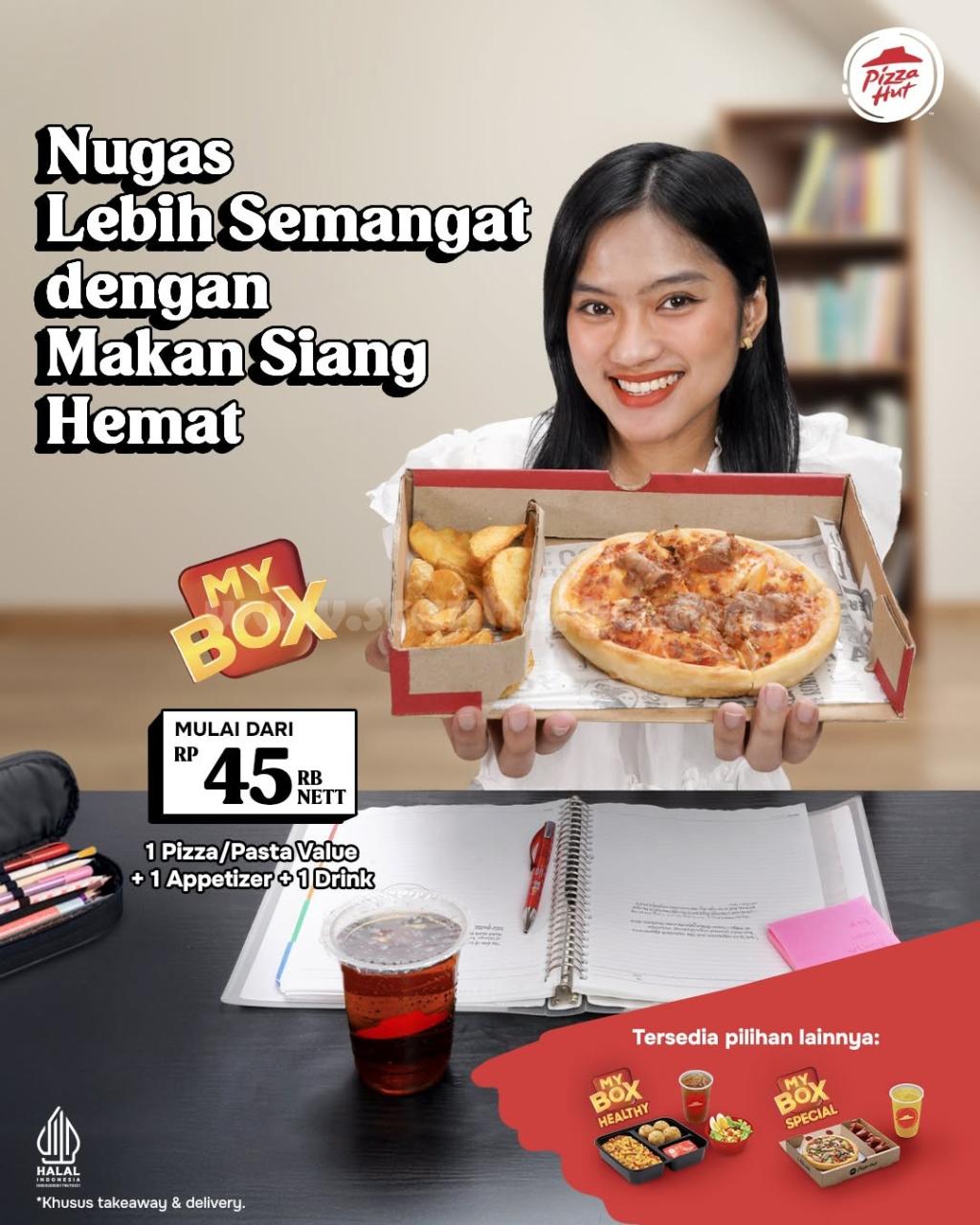 Promo Pizza Hut My Box, Ada Menu Healthy hingga Special mulai Rp. 45.000